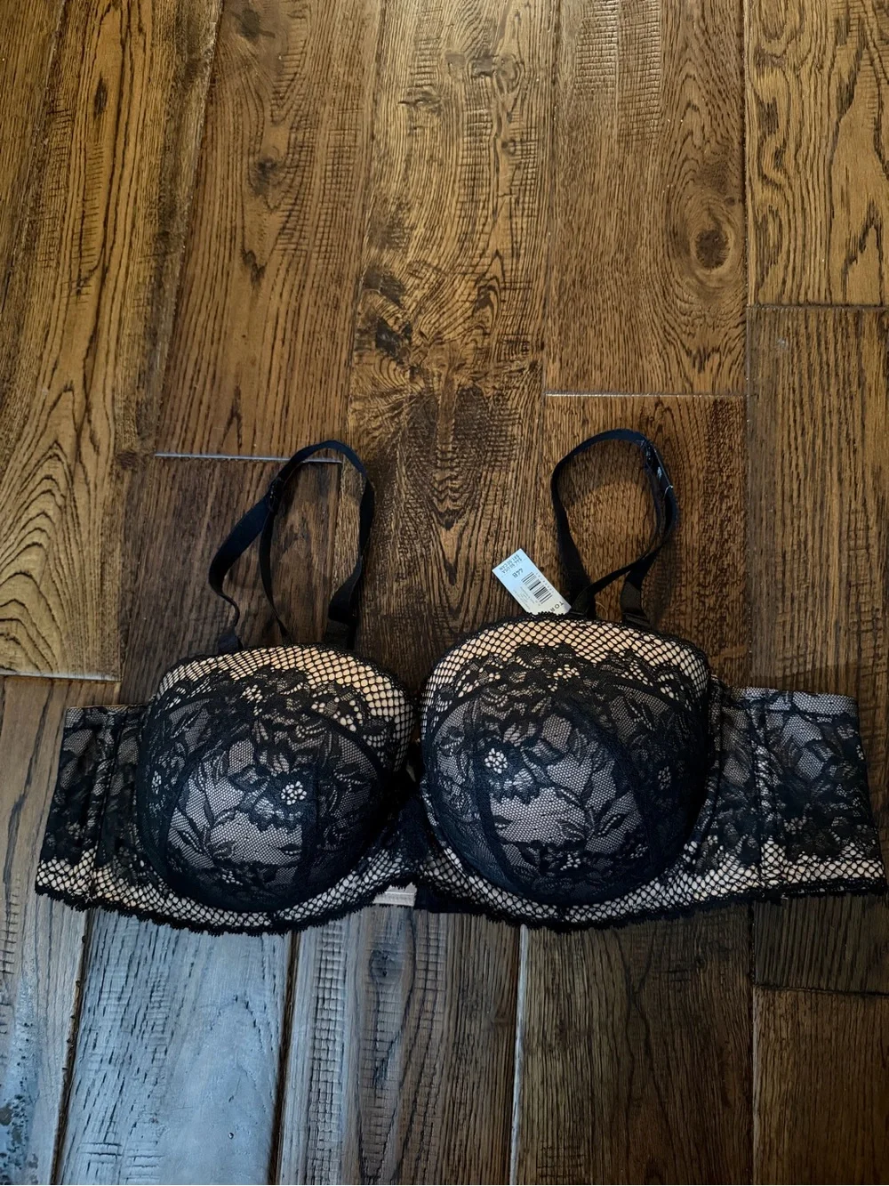 Torrid Black Lace Multiway Push Up Bra Size 44B